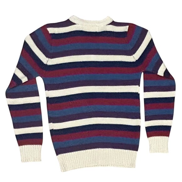 Deloache Heathmoor Long Sleeve Striped Sweater Ramie Size Women’s Small VTG 80 - Picture 2 of 3